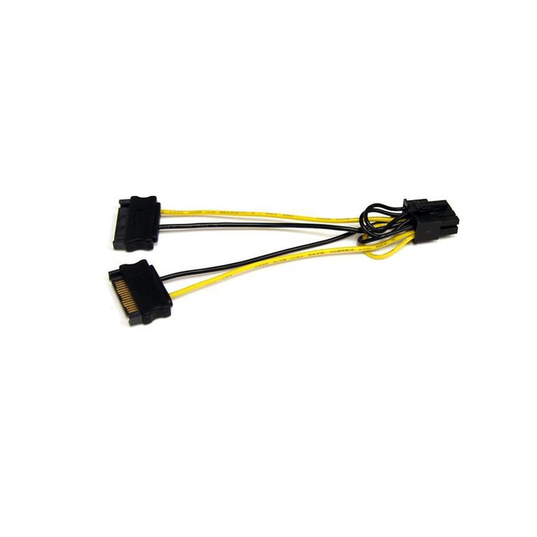 Câble Adaptateur StarTech.com SATPCIEX8ADP – Alimentation SATA vers PCI Express 8 Broches, 15 cm