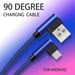 Cable Fast Charge 90 degres Micro USB pour Smartphone Android Connecteur Recharge Chargeur Universel
