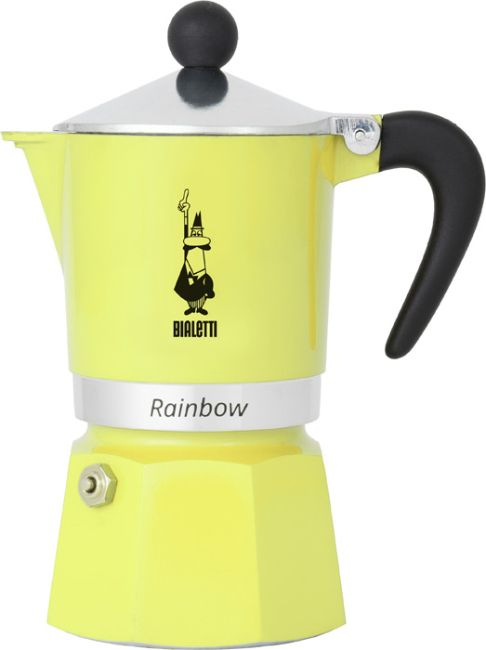 BIALETTI Cafetière italienne 6 tasses Jaune Pastel Rainbow - vue 4