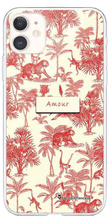 LaCoqueFrançaise Coque Apple iPhone 11 360 intégrale transparente Motif Botanic Amour Tendance