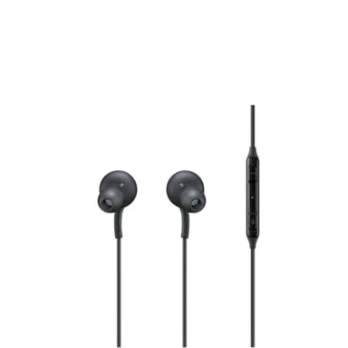 Paquete de 10 auriculares intrauditivos con cable, micrófono incorporado, sonido AKG, USB tipo C Negro