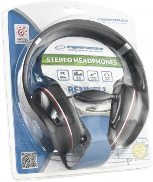 Casque Esperanza EH141K – Filaire Pliable 5 m avec Contrôle de Volume - vue 2