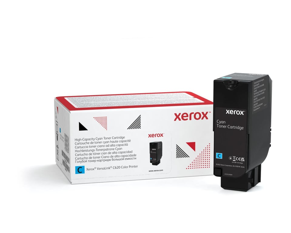 Xerox Cartouche de toner Cyan de Grande capacité Imprimante couleur VersaLink C620 12000 pages 006R04625