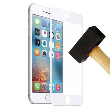 Film verre trempé 4D Blanc compatible Apple iPhone 7 iPhone 8 iPhone SE 2020 iPhone SE 2022