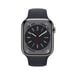 Watch Series 8 OLED 45 mm - Cassa in acciaio inossidabile grafite - GPS + Cellulare - Banda sportiva - Mezzanotte