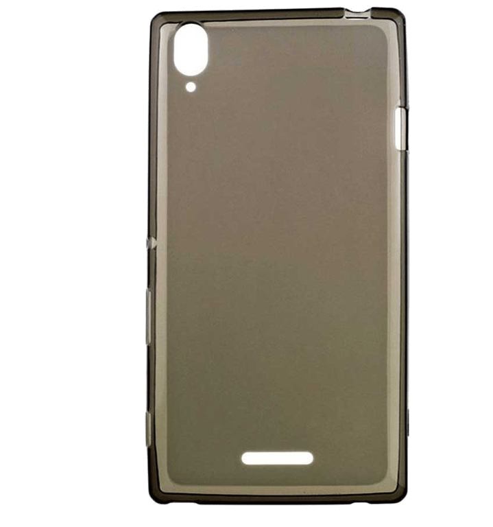 Coque silicone unie compatible Givré Noir Sony Xperia T3