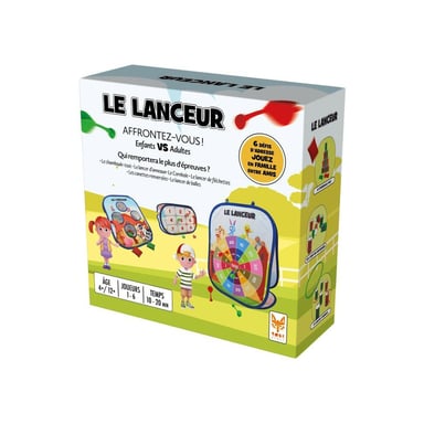 Jeu d'adresse Topi Games Le Lanceur Kit de défis 6 challenges 1 à 6 joueurs Multicolore