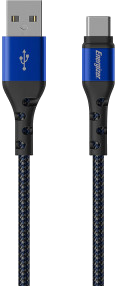 ENERGIZER CABLE USB-C BRAIDED AND METAL 2M BLUE