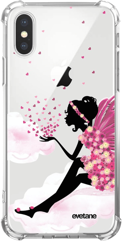 Evetane Coque compatible avec iPhone X/ Xs silicone coins antichocs solide protection complète resis