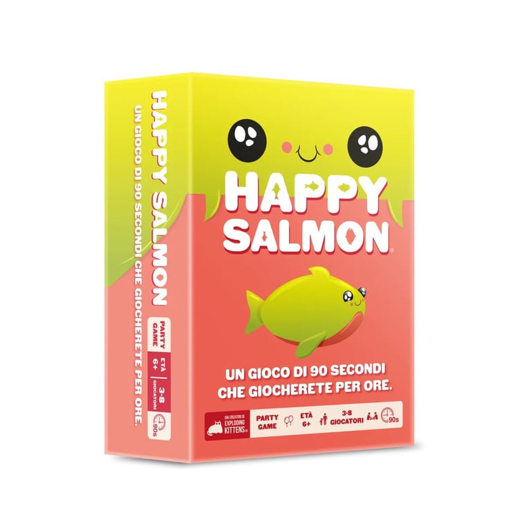 Asmodee Happy Salmon 2 min Jeu de société Fête Neuf