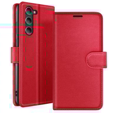 Custodia a portafoglio per Galaxy S23 Plus con supporto e linguetta magnetica