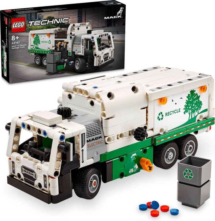 Camion Poubelle Électrique Mack LR LEGO Technic - Modèle 42167 - Neuf