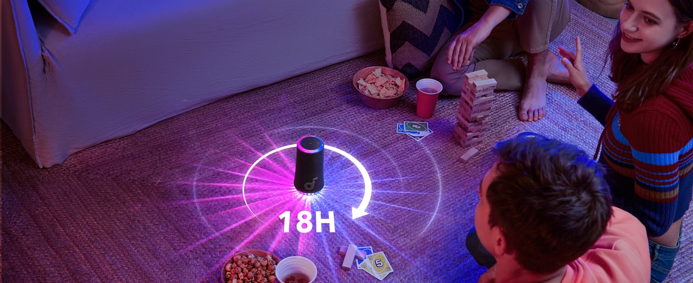 Enceinte Bluetooth Soundcore Glow – 30 W, Son 360°, IP67, Autonomie 18h - vue 2