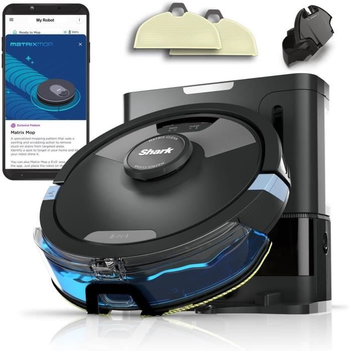 Aspirateur Robot Shark Matrix Plus RV2620WAEU – Laveur Auto-Vidant 2 en 1 - vue 10