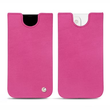 Pochette cuir Apple iPhone 13 - Pochette - Rose - Cuir lisse premium