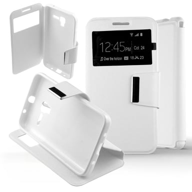 Etui Folio Blanc compatible Alcatel One Touch Pop 3 5.0