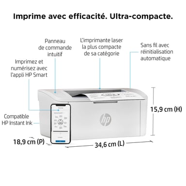 HP LaserJet M110w Sans fil Noir et blanc Imprimante