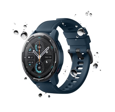 Watch S1 Active - Montre connectée (1.43'') 3,63 cm AMOLED 46 mm GPS (satellite), Bleu