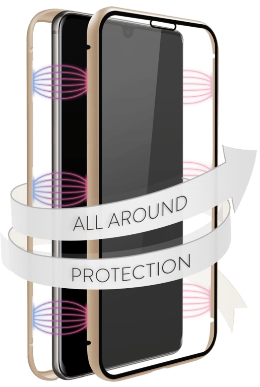 Coque de protection 360° Glass pour Samsung Galaxy A41, or