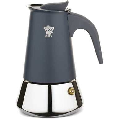 Pezzetti Cafetière Italienne - Steelexpress - Acier Inoxydable - 10 Tasses - Tous Feux Dont Induction