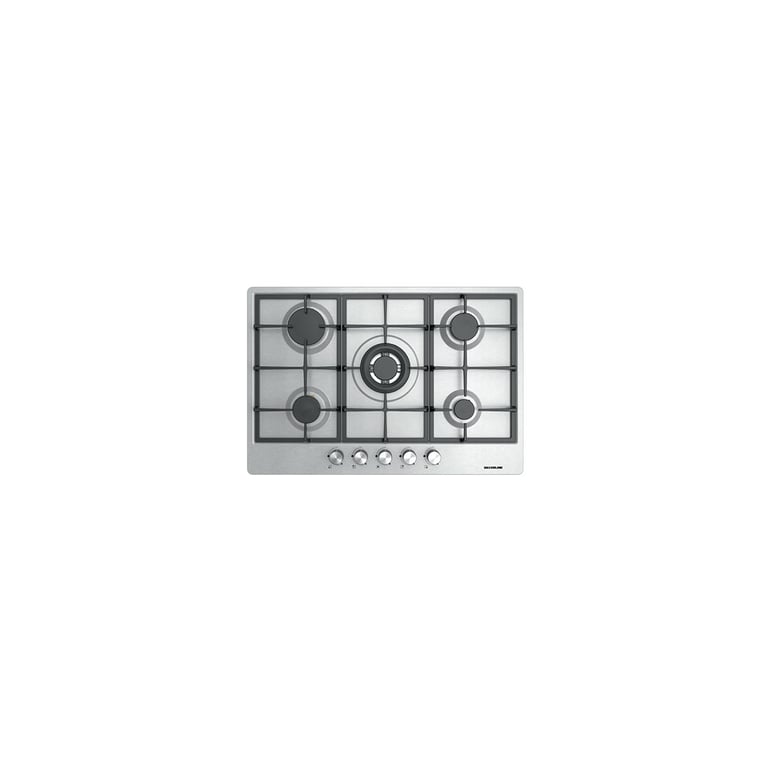 Table de cuisson Silverline AS5444X01 Inox Encastrable 75cm Gaz 5 brûleurs Neuf