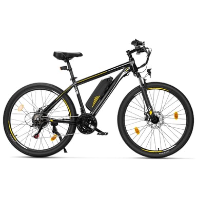 Bicicleta Eléctrica Touroll U1 26 - Autonomía 65km, Motor Potente 250W, Par 45Nm, Shimano 21 Velocidades, Frenos de Disco, Homologado StVZO, Urbano