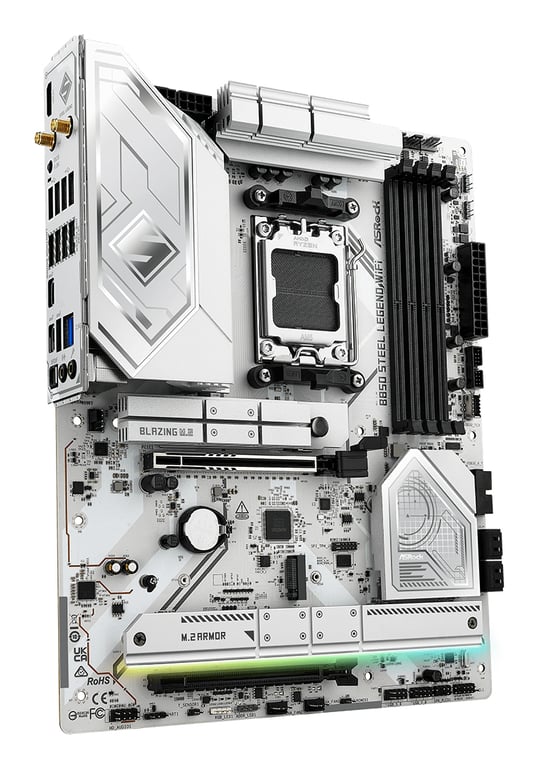 Asrock B850 Steel Legend WiFi AMD B850 Emplacement AM5 ATX Neuf - vue 2
