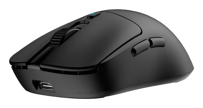 CoolBox GAMING RATON W03 NEGRO ULTRALIGERO INALAMBRICO RECARGABLE RF+BT+USB-C 10.000DPI