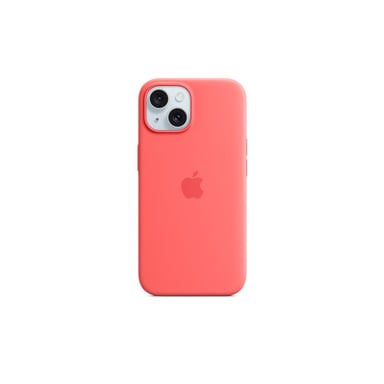Funda de silicona con MagSafe para iPhone 15 Guava