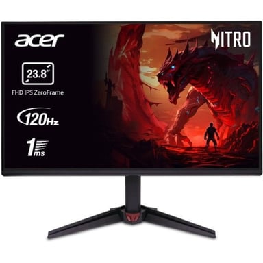 Monitor Acer NITRO VG240YGbmipx 24'' Full HD IPS 120Hz con Altoparlanti e Adaptive Sync, VESA 100x100
