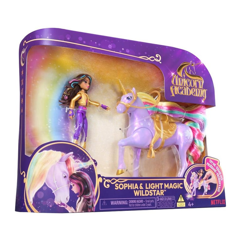 Figurine Sophia Et Wilstar Magic Unicorn Academy Spin Master La Boite