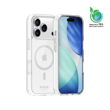 Funda iPhone 17 Pro Antichoque Magnética Invisible de Plástico Reciclado Transparente