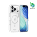 Coque antibactérienne antichoc magnétique invisible Fabriqué Avec du 75% Plastique Recyclé pour Apple iPhone 17 Pro, Transparente