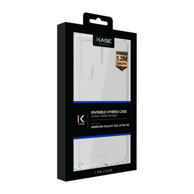 Guscio ibrido invisibile per Samsung Galaxy S22 Ultra 5G, trasparente