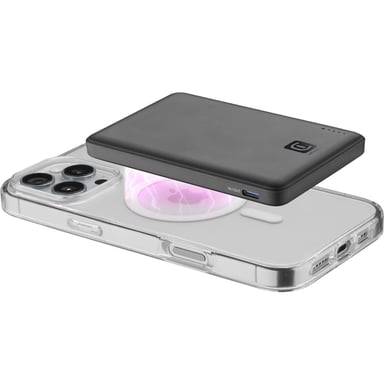 Cellularline Power Bank MAGSAFE 5000 Power Bank MagSafe 5 000 est le chargeur sans fil et portable avec la technologie MagSafe de 7.5W. Son design compact et sa finition soft touch en font le choix idéal pour une - Neuf - vue 2