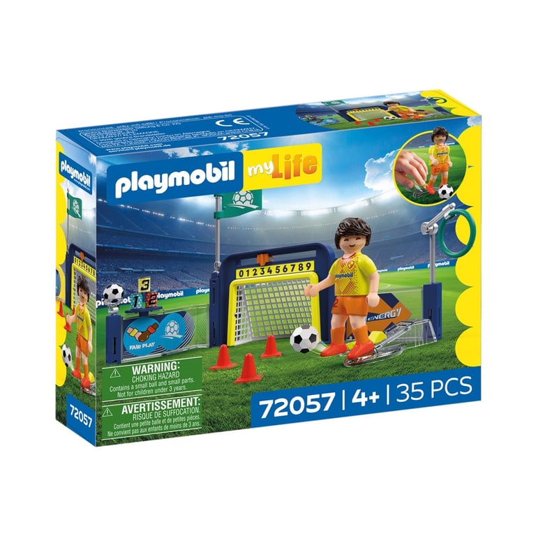 Jeu de construction PLAYMOBIL Football Training Set Multilife 72057 35 pièces Couleur BAZAR - Neuf