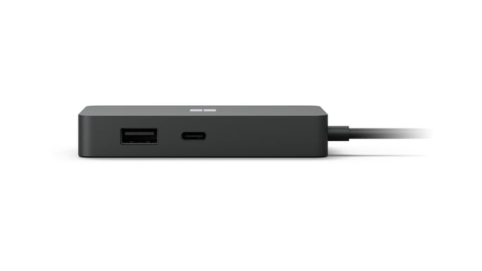 Microsoft Surface USB-C Travel Hub Avec fil USB 3.2 Gen 2 (3.1 Gen 2) Type-C Noir
