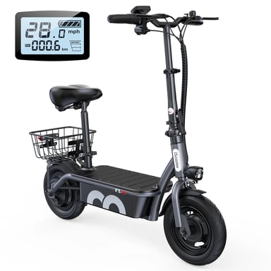 Scooter Eléctrico F3 | Motor 1000W | Batería 48V 13Ah | Neumáticos de 10 Pulgadas| Velocidad Máx 45 km/h | Autonomía 55-60 km | Gris