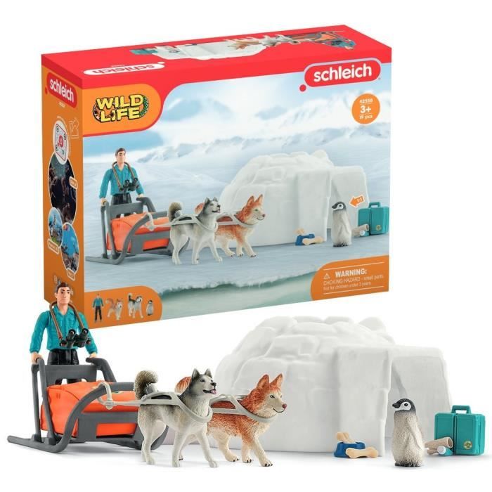 Coffret Expédition en Antarctique figurines animaux sauvages Schleich 42558 Wild Life Pour enfant dès - vue 3