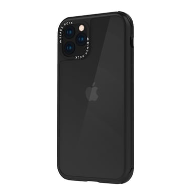 Robusta cover protettiva ''trasparente'' per iPhone 11 Pro Max, nero