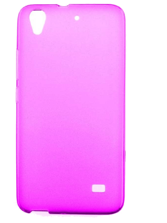 Coque silicone unie compatible Givré Rose Huawei G620S
