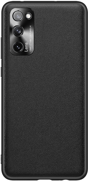Coque Simili Cuir pour SAMSUNG Galaxy S20 FE Fine Elegante Protege Cameras (NOIR)
