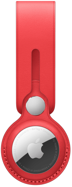 Lanière en cuir pour AirTag - (PRODUCT)RED