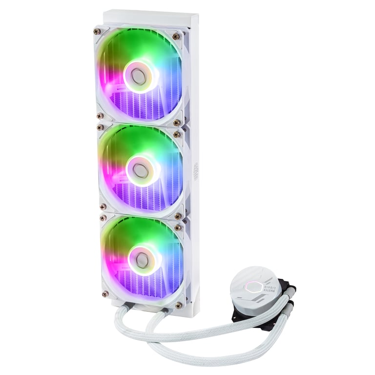 Cooler Master MasterLiquid 360L Core ARGB White Processeur Kit de refroidissement du liquide 12 cm Blanc - Neuf