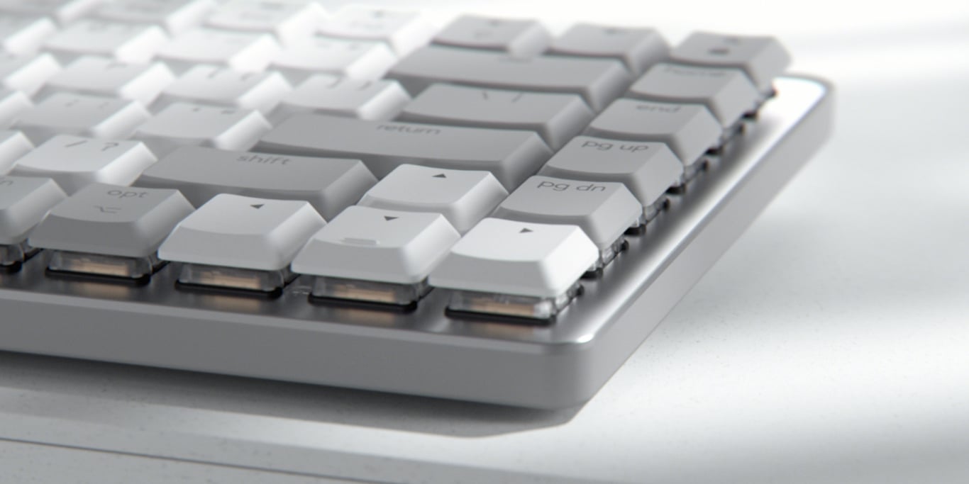 Logitech Master Series MX Mechanical Mini for Mac Clavier rétroéclairé sans fil Bluetooth LE QWERTY R. U. commutateur : Tactile Silencieux pâle - vue 2