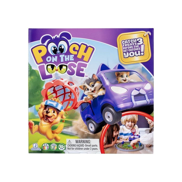 Jeu de société Toutou en cavale JAZWARES Paws On the Loose pour 2+ joueurs Âge dès 5 ans Violet - Neuf