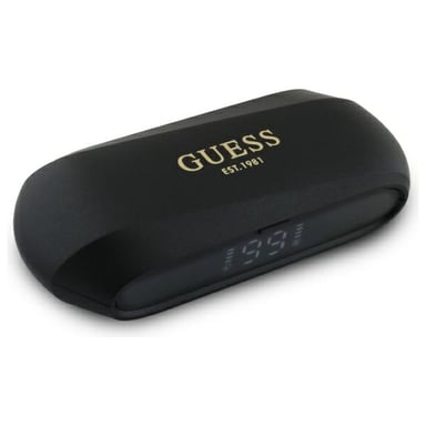 Casque sans fil TWS Guess Elongated Metalic Printed Logo noir