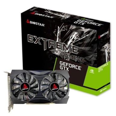 SVGA BIOSTAR NVIDIA  GTX1050-4GB ATX 4GB GDDR5 128Bit DUAL FAN DVI+HDMI+DP PCI-E 3.0