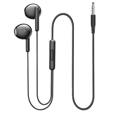 Écouteurs Filaires Jack 3.5mm Intra-auriculaire Noir