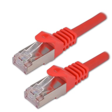 MCL FCC7BMSHF-1M/R cable de red Rojo Cat7 S/FTP (S-STP)